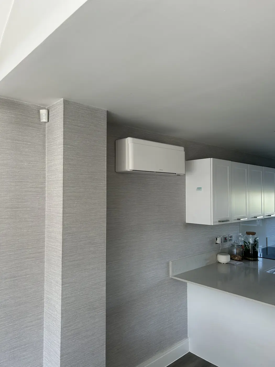 Daikin indoor unit in a kitchen