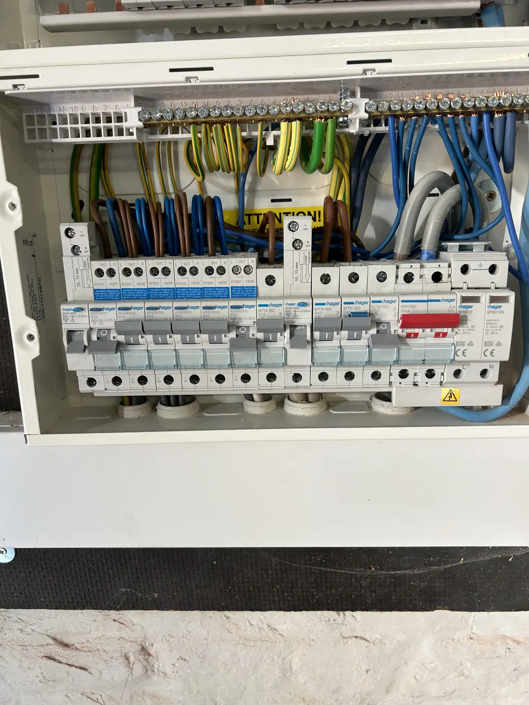 Hager consumer unit second fix